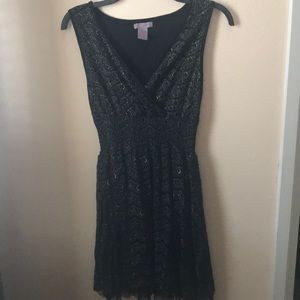 Black and Gold Dress